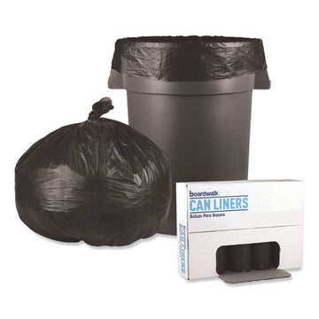 Boardwalk® Low-density Waste Can Liners, 56 Gal, 0.6 Mil, 43" X 47", Black, 100-carton freeshipping - TVN Wholesale